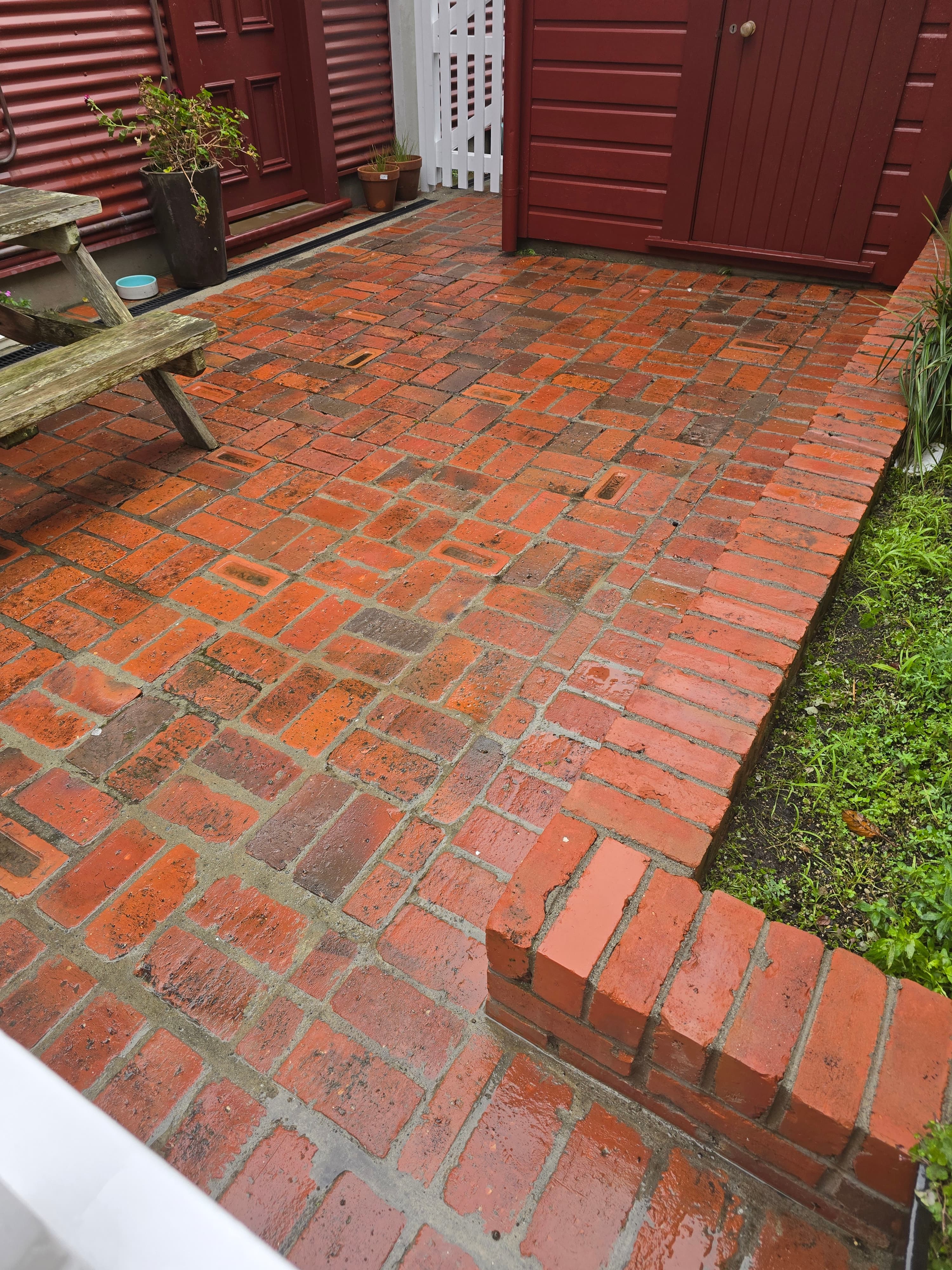 After brick Washing